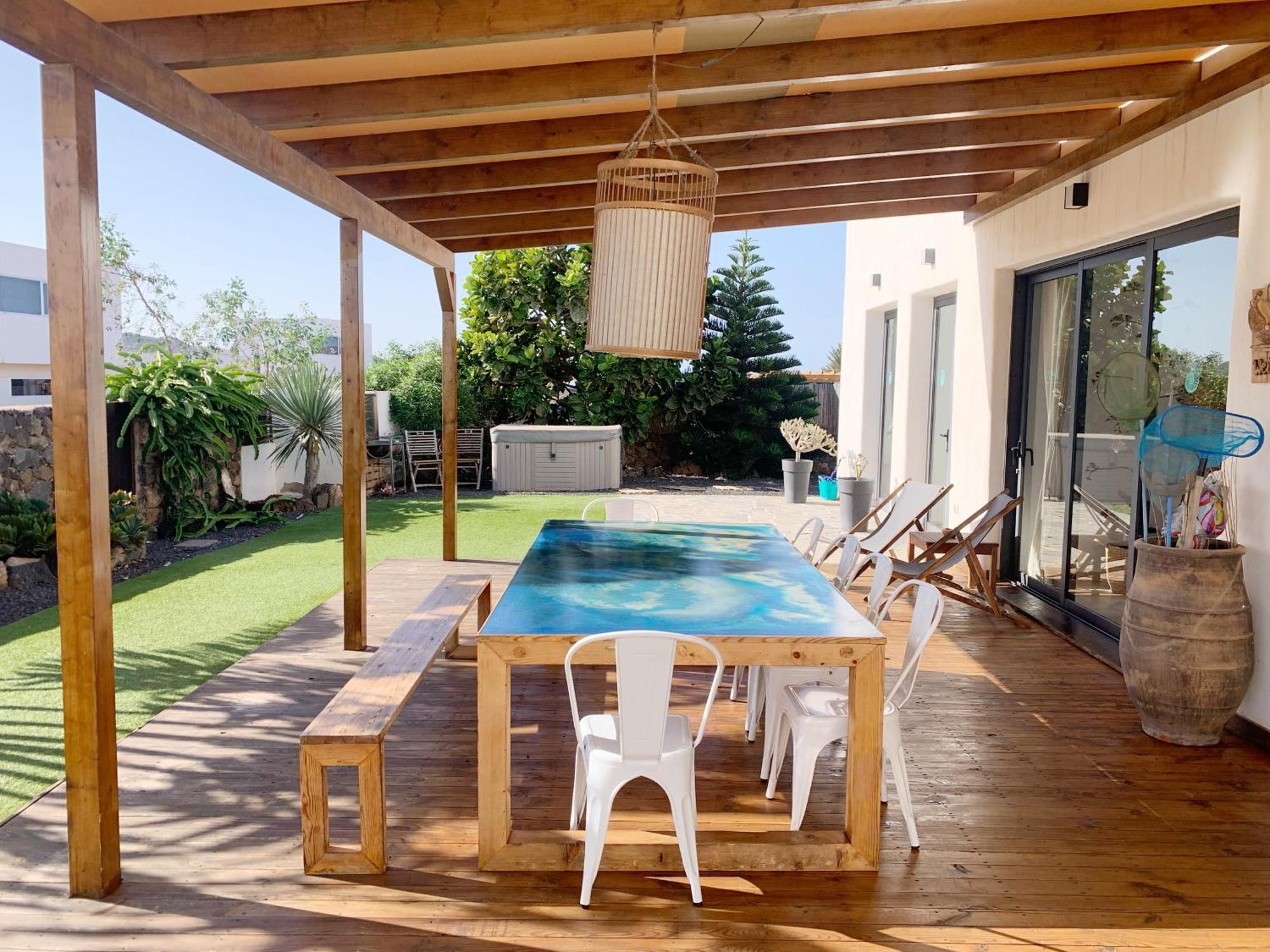 Alma Lajares Villa con Jacuzzi Esterno foto